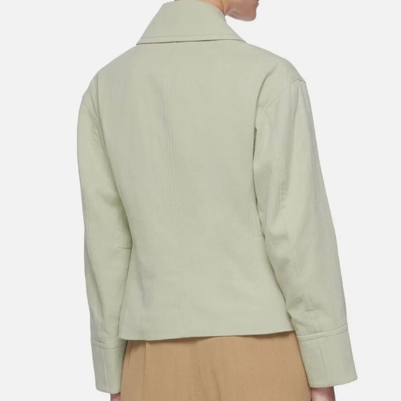 Vince Light Green Cotton Blazer Size 4 - Picture 5 of 5